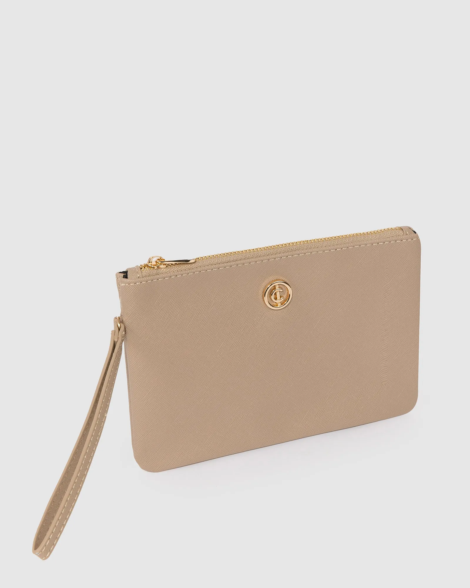 Taupe Ariane Wristlet Clutch Bag sold by Collete Hayman product image thumbnail 2