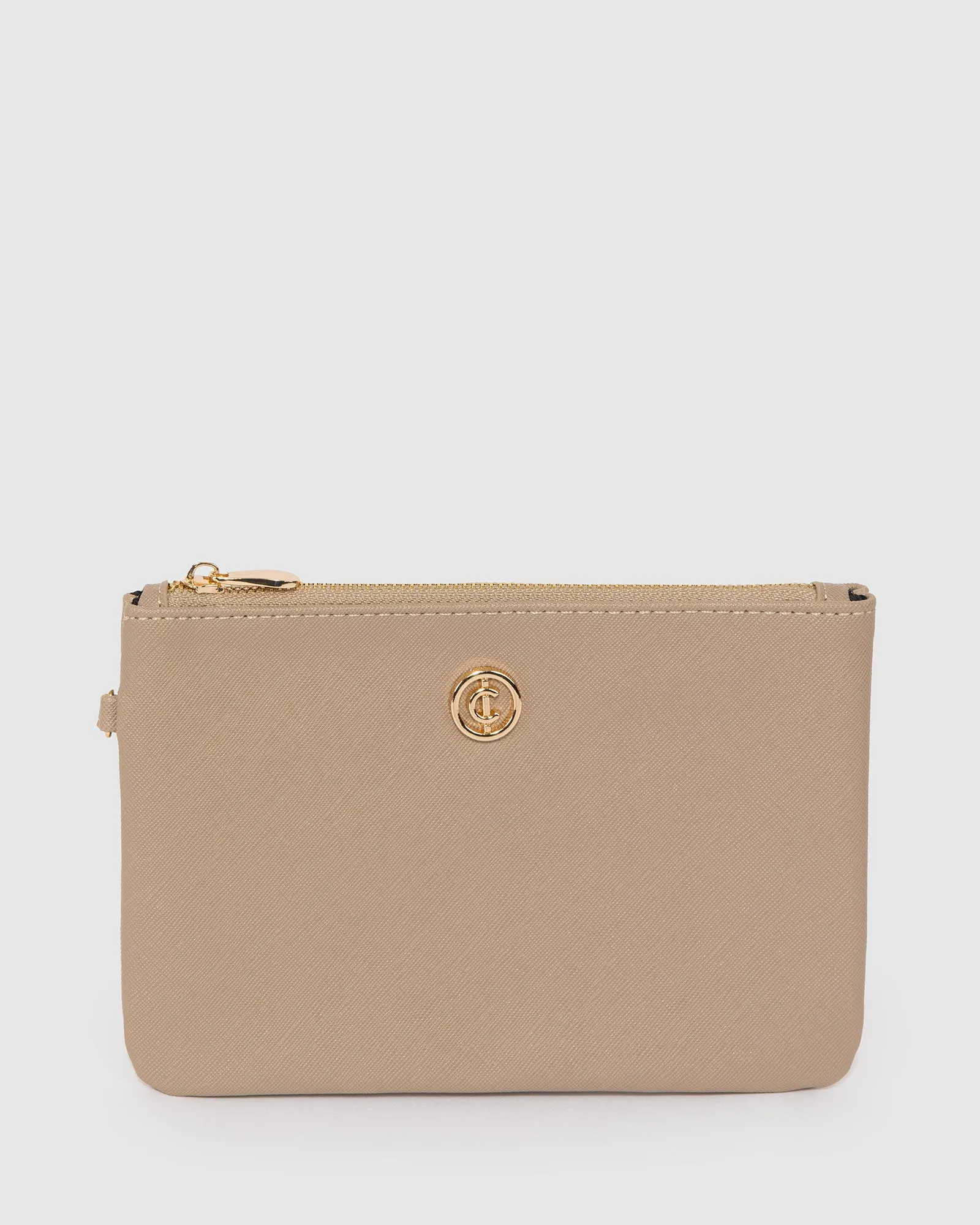 Taupe Ariane Wristlet Clutch Bag sold by Collete Hayman product image thumbnail 3