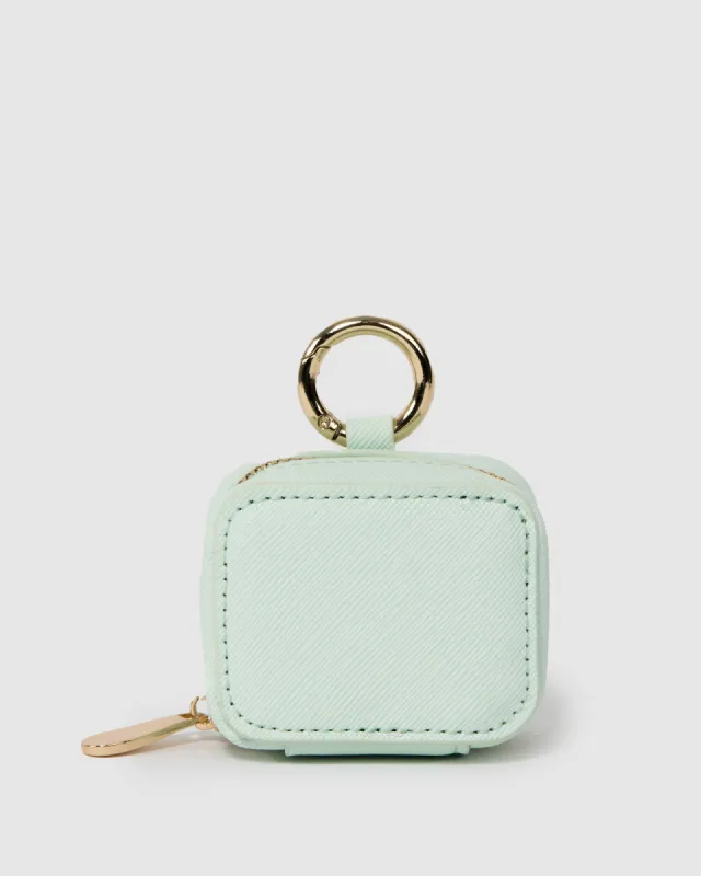 Mint Green Alyssa Mini Earpod Holder sold by Collete Hayman