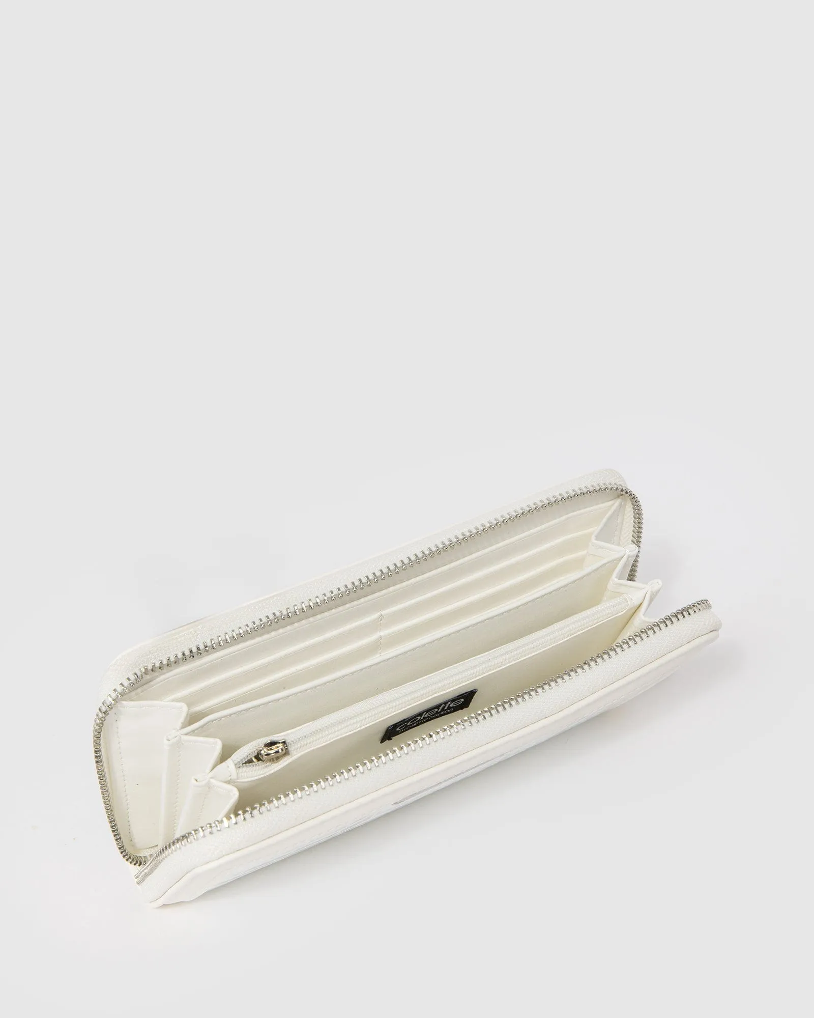 White Nina Border Wallet sold by Collete Hayman product image thumbnail 3