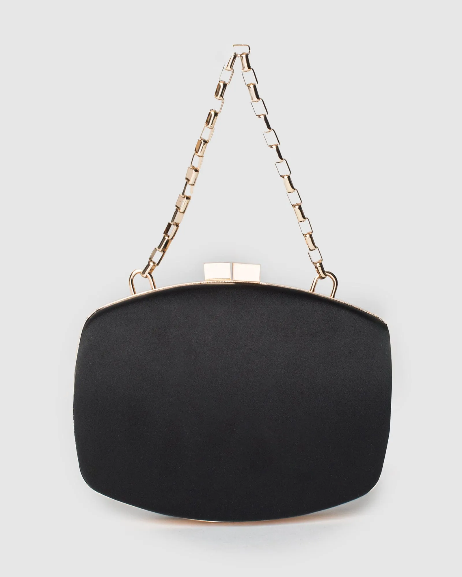 Black Eden Chain Hardcase Clutch Bag sold by Collete Hayman