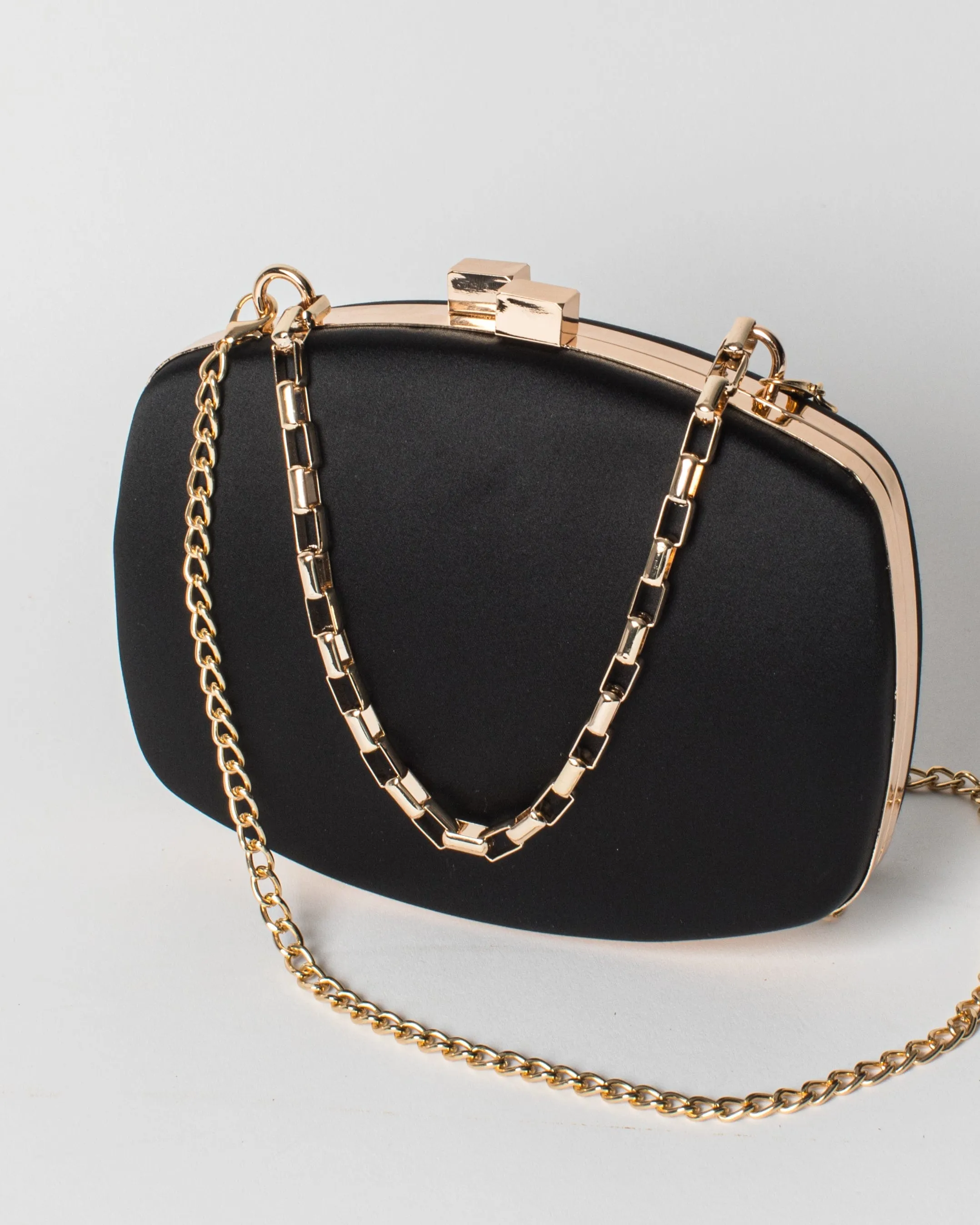 Black Eden Chain Hardcase Clutch Bag sold by Collete Hayman product image thumbnail 2