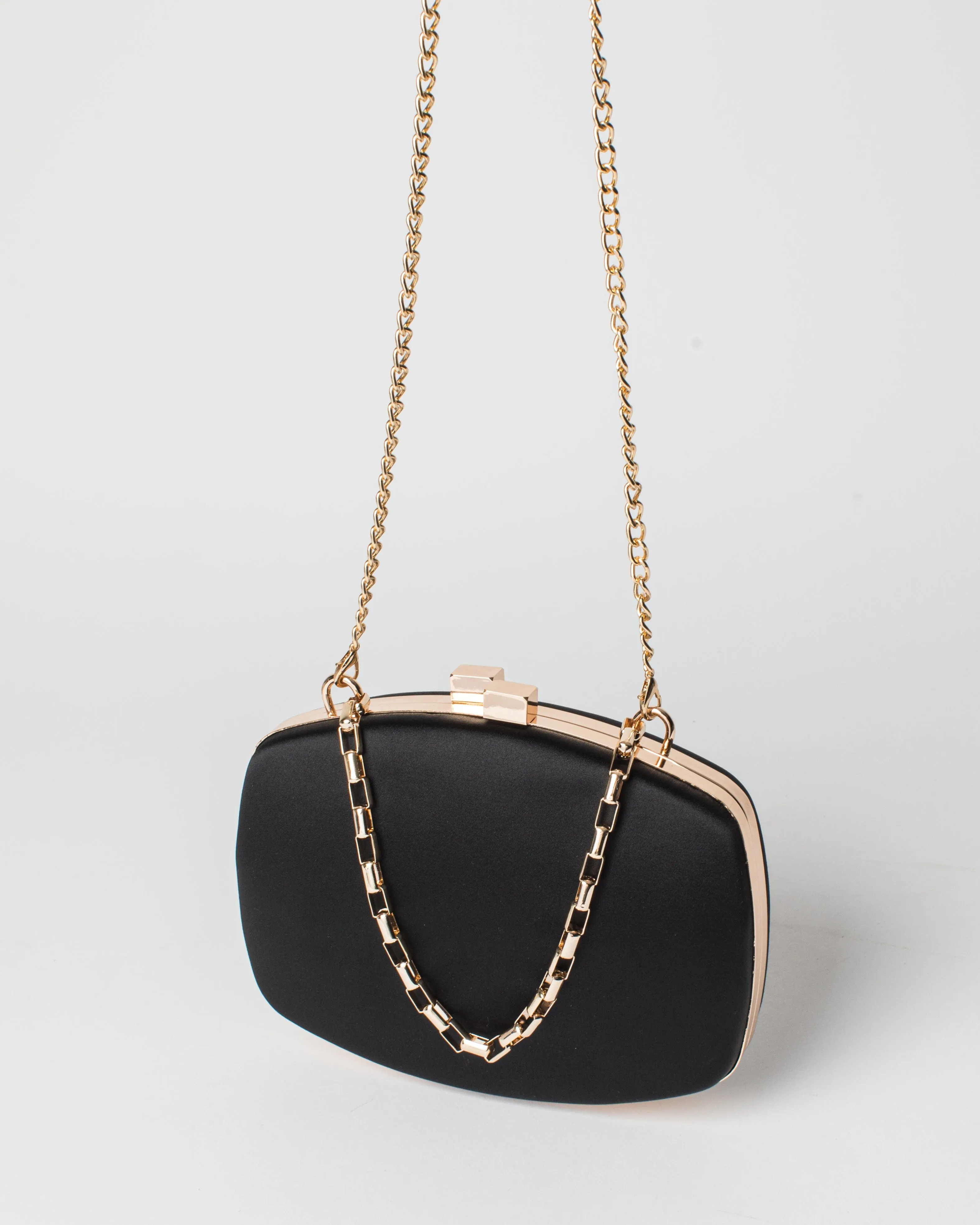 Black Eden Chain Hardcase Clutch Bag sold by Collete Hayman product image thumbnail 4
