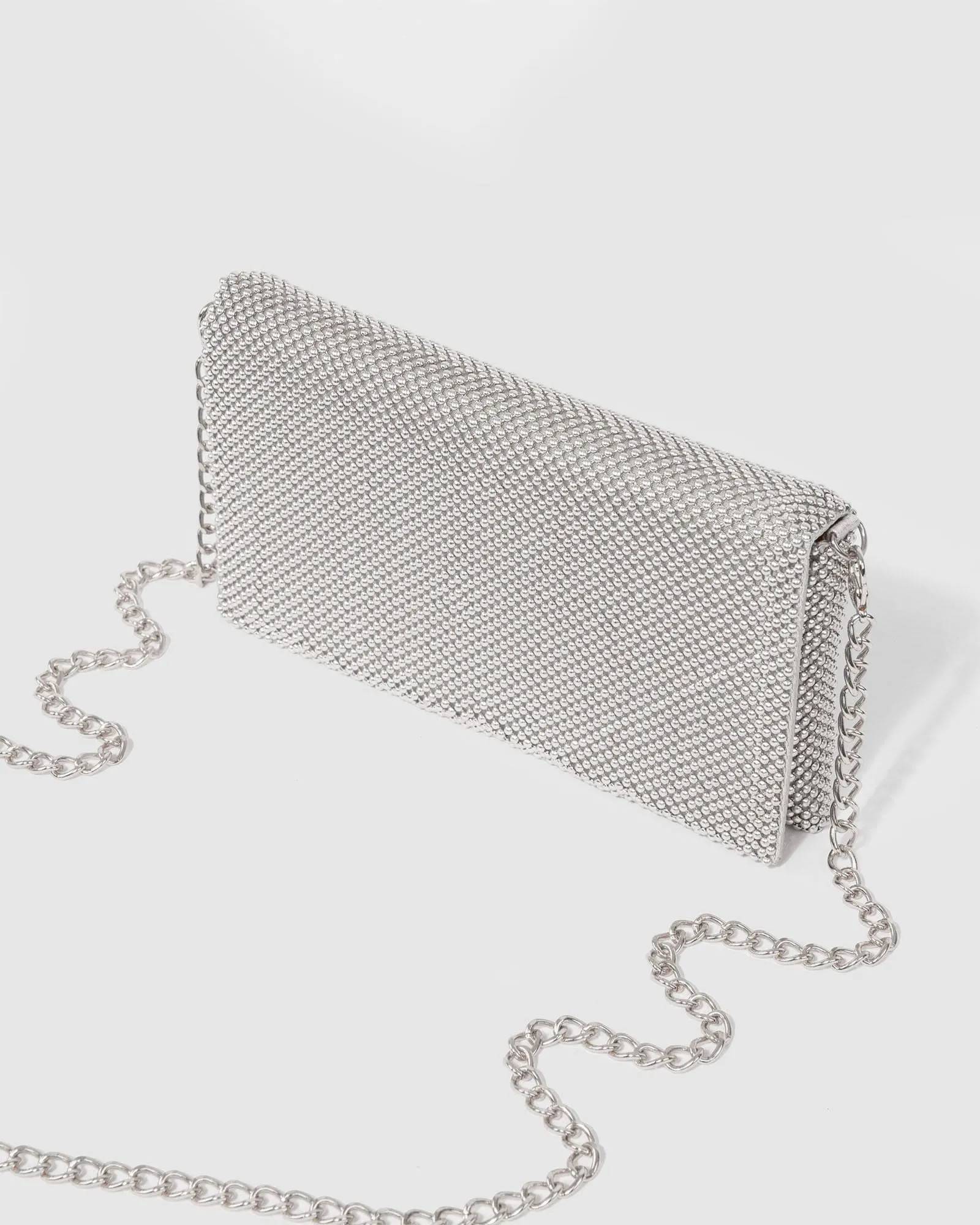 Silver Audrina Clutch Bag sold by Collete Hayman product image thumbnail 4