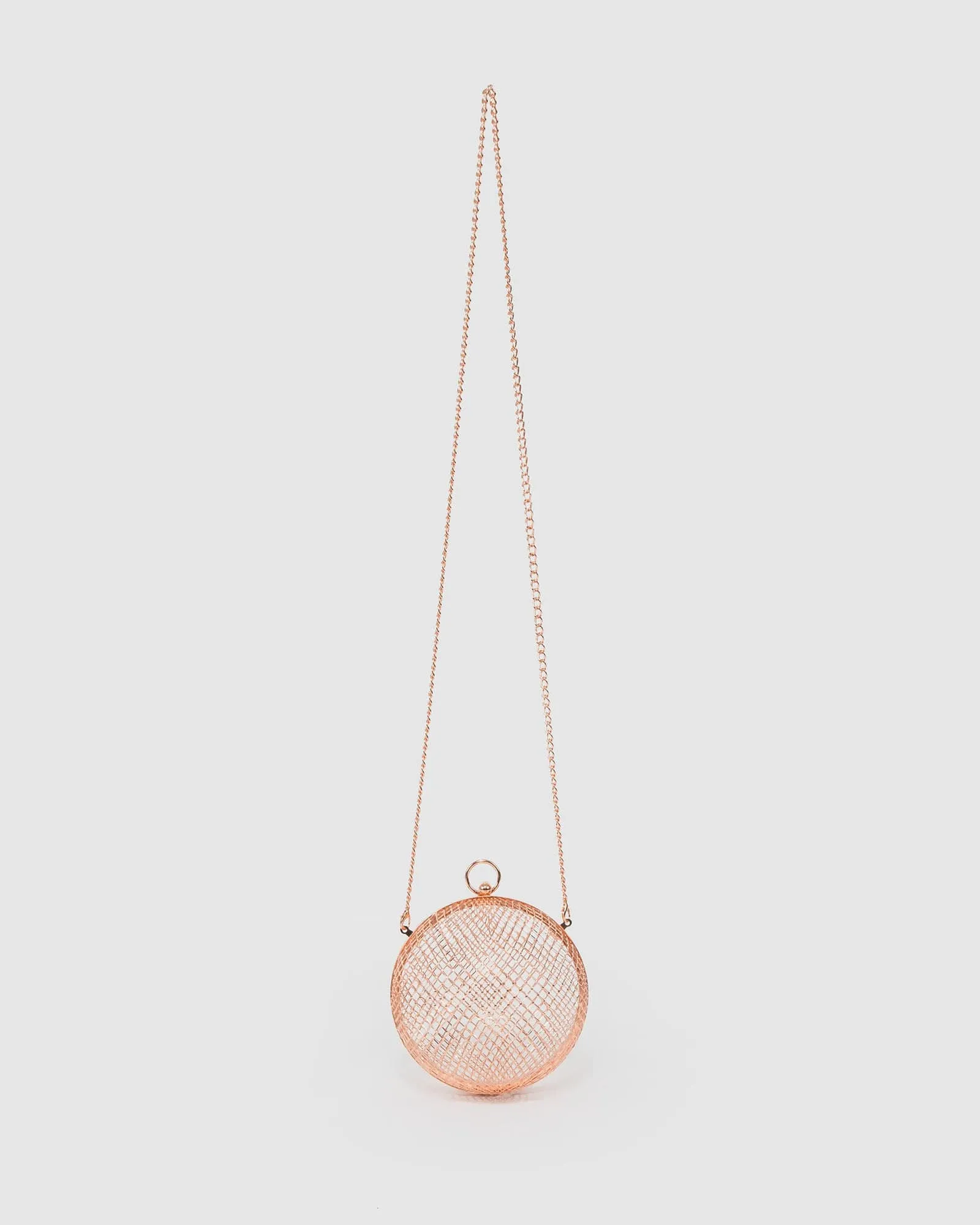 Rose Gold Miley Metal Ball Clutch Bag sold by Collete Hayman product image thumbnail 3