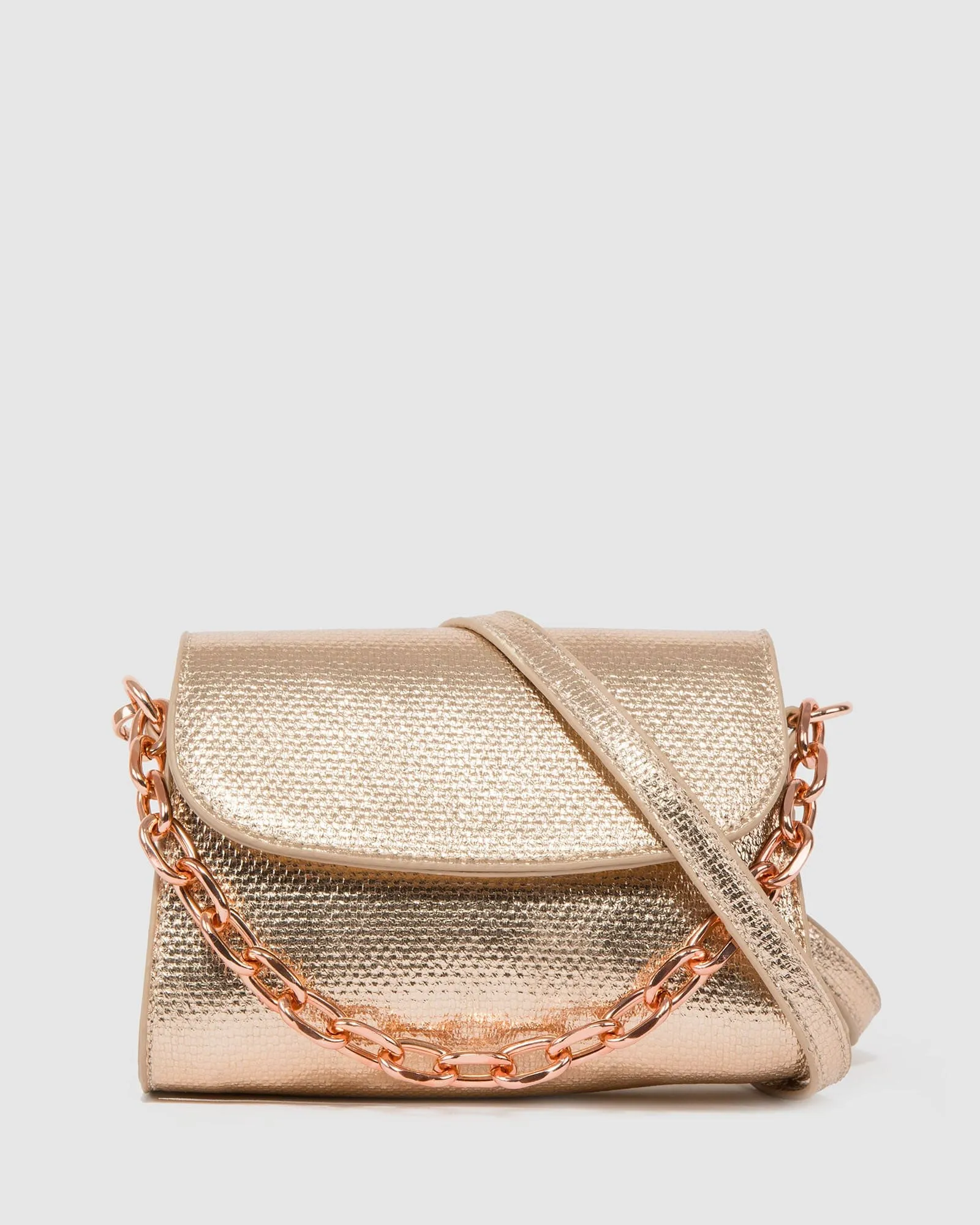 Rose Gold Winnie Crossbody Bag sold by Collete Hayman
