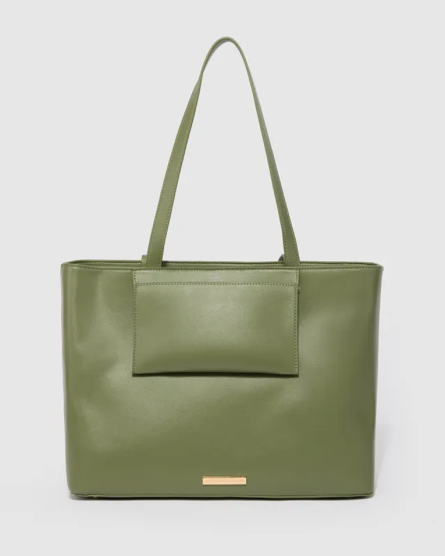 Green Colette Premium Tote Bag sold by Collete Hayman