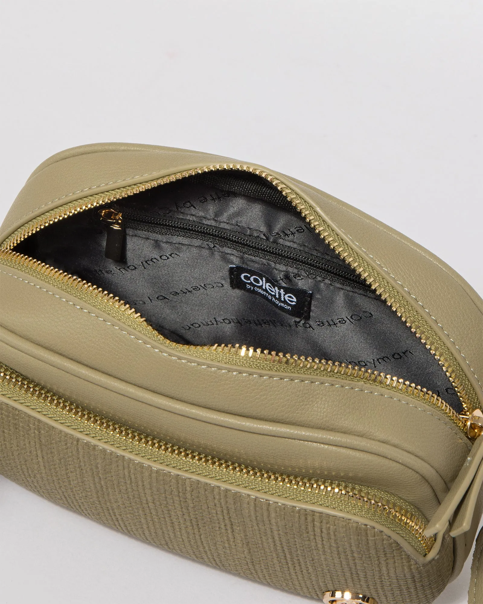 Green Amalia Webbing Crossbody Bag sold by Collete Hayman product image thumbnail 4