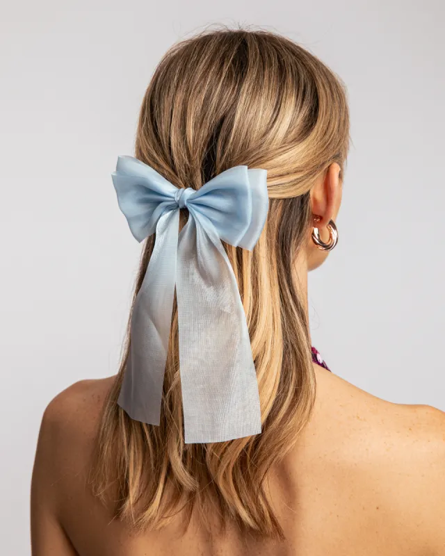 Blue Sheen Hair Bow sold by Collete Hayman