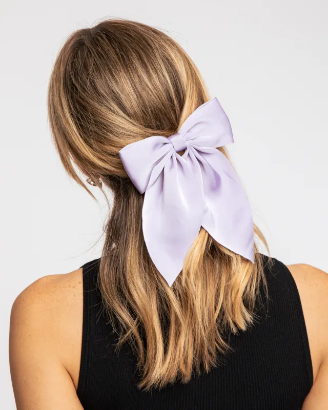 Purple Large Bow Hair Clip sold by Collete Hayman