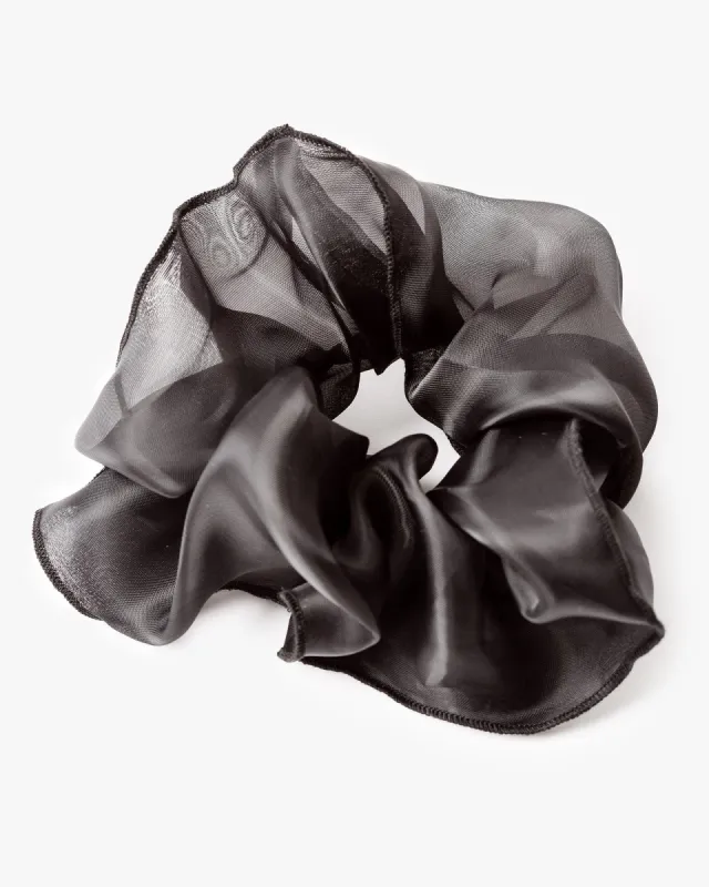 Black Plain Oversized Scrunchie sold by Collete Hayman