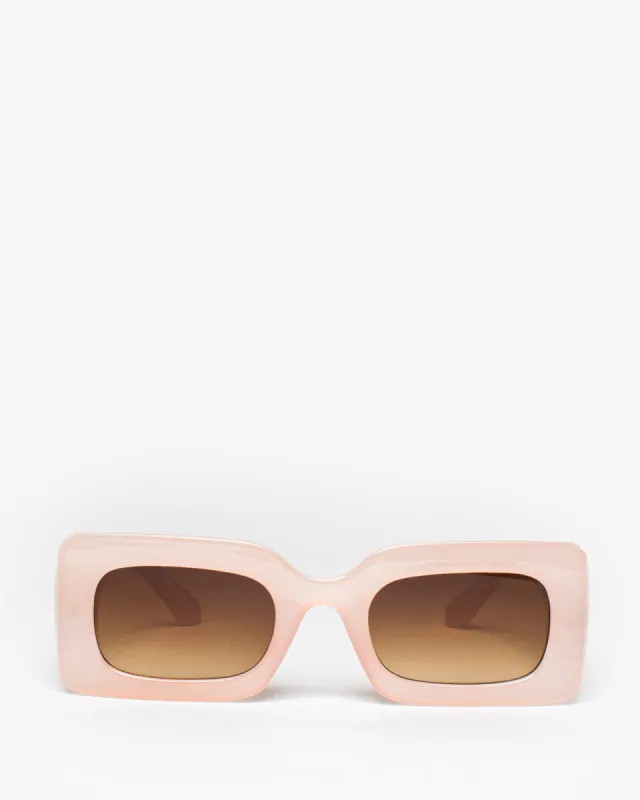 Pink Rectangle Plain Sunglasses sold by Collete Hayman