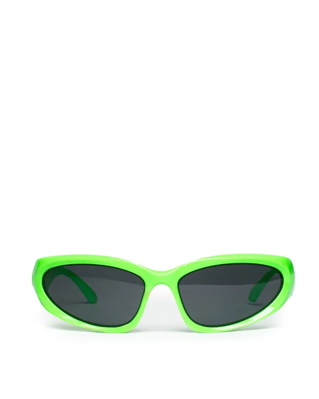 Green Neon Racer Style Sunglasses sold by Collete Hayman
