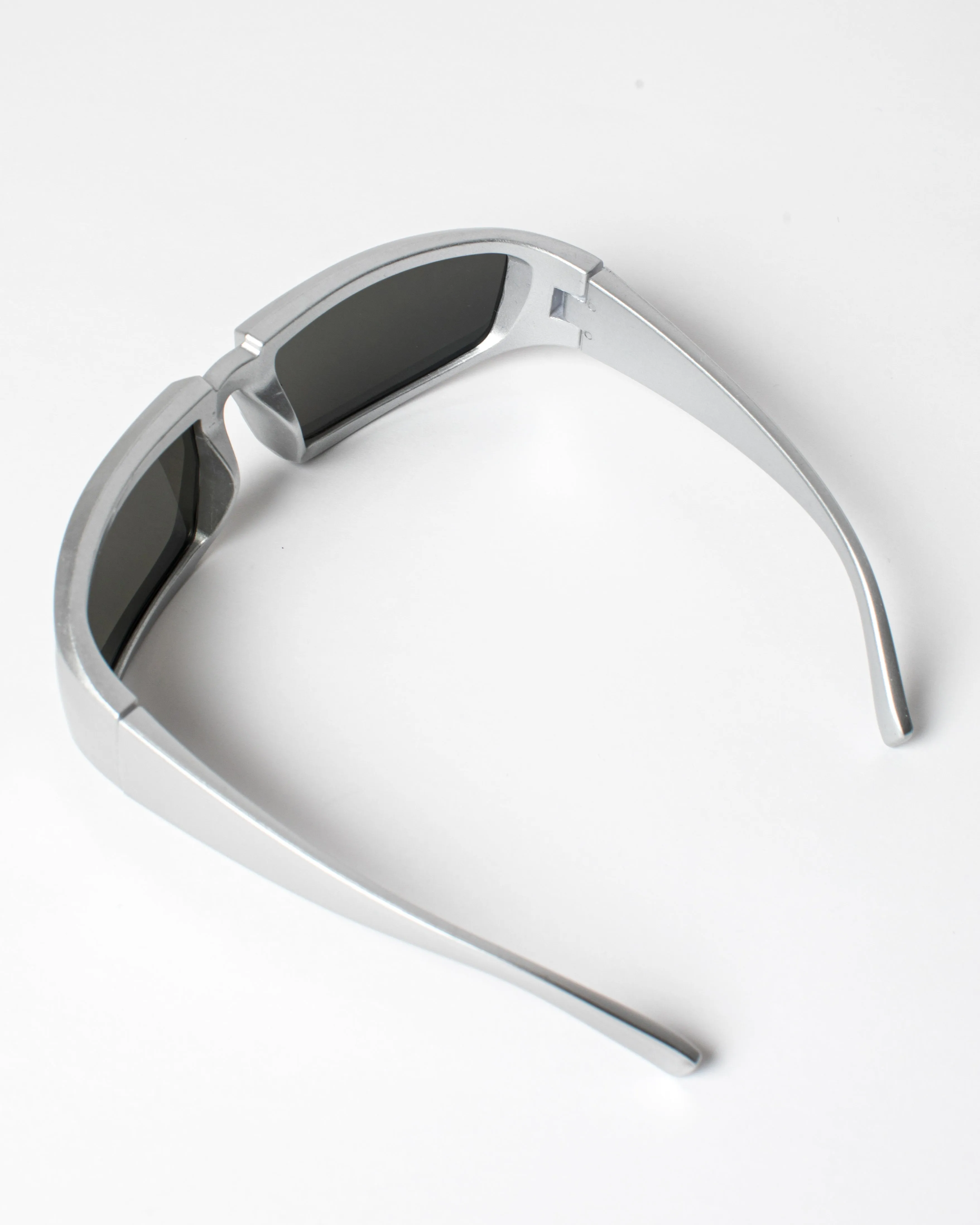 Silver Matte Look Shield Sunglasses sold by Collete Hayman product image thumbnail 3