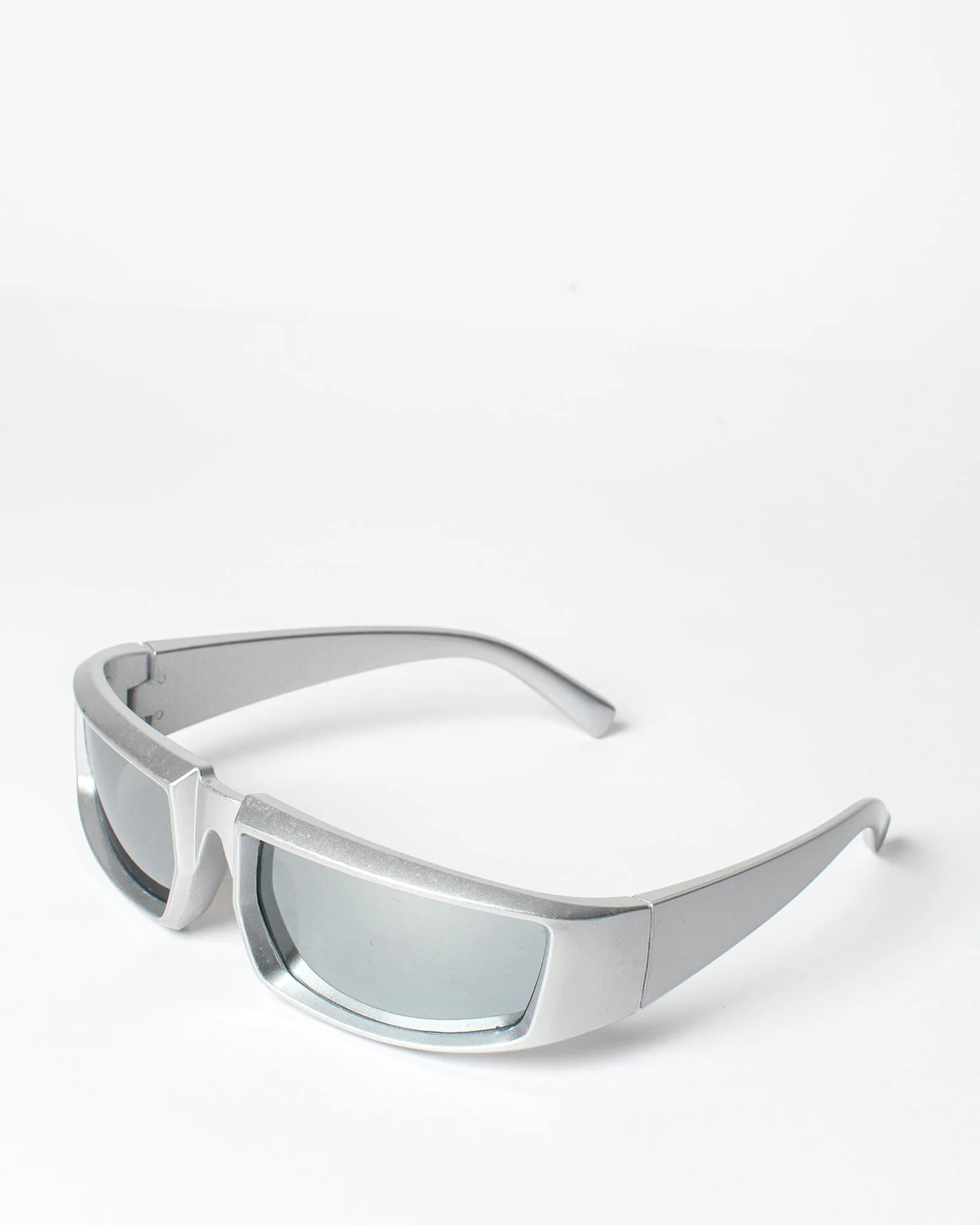 Silver Matte Look Shield Sunglasses sold by Collete Hayman product image thumbnail 4