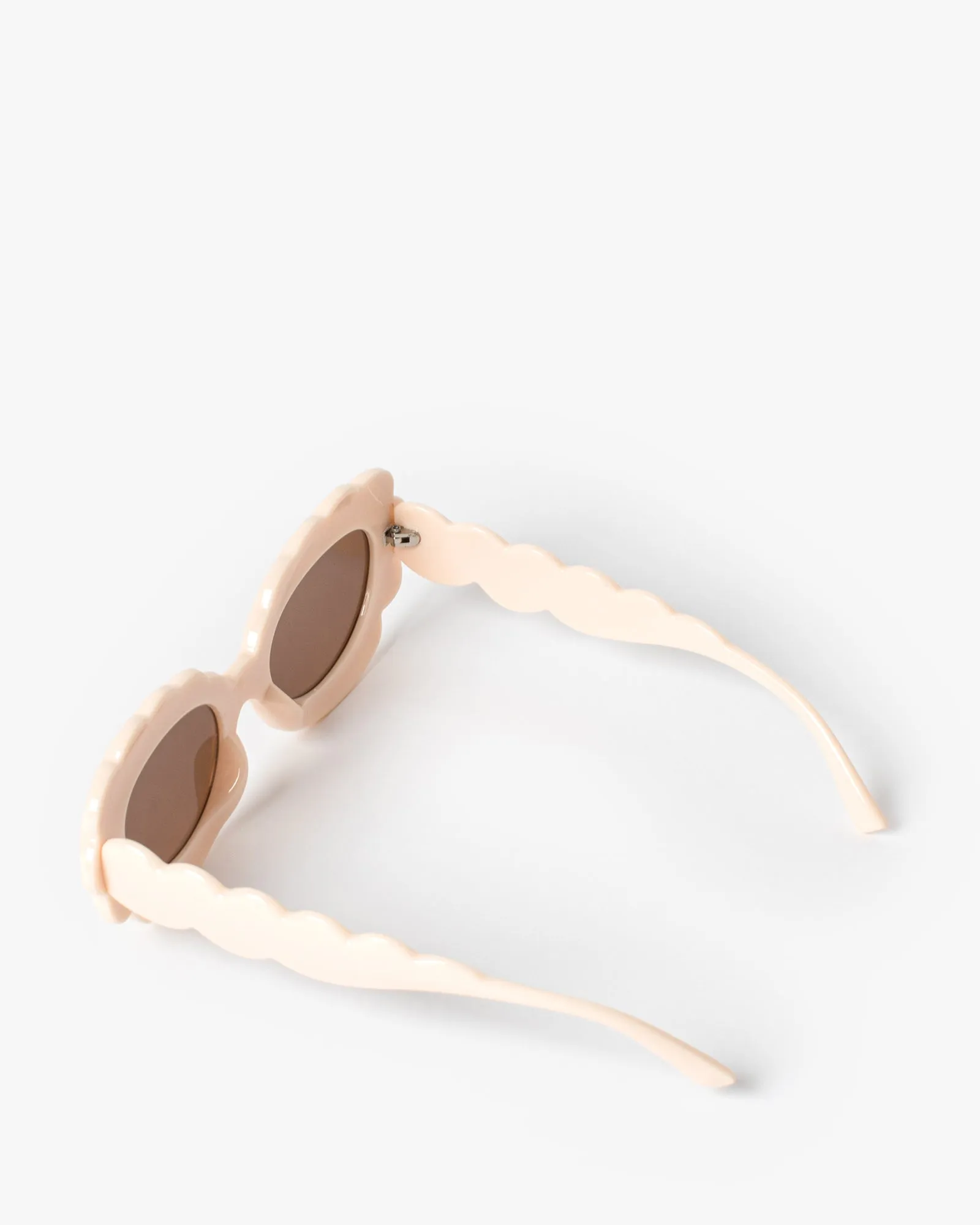 Cream Scalloped Edge Sunglasses sold by Collete Hayman product image thumbnail 4