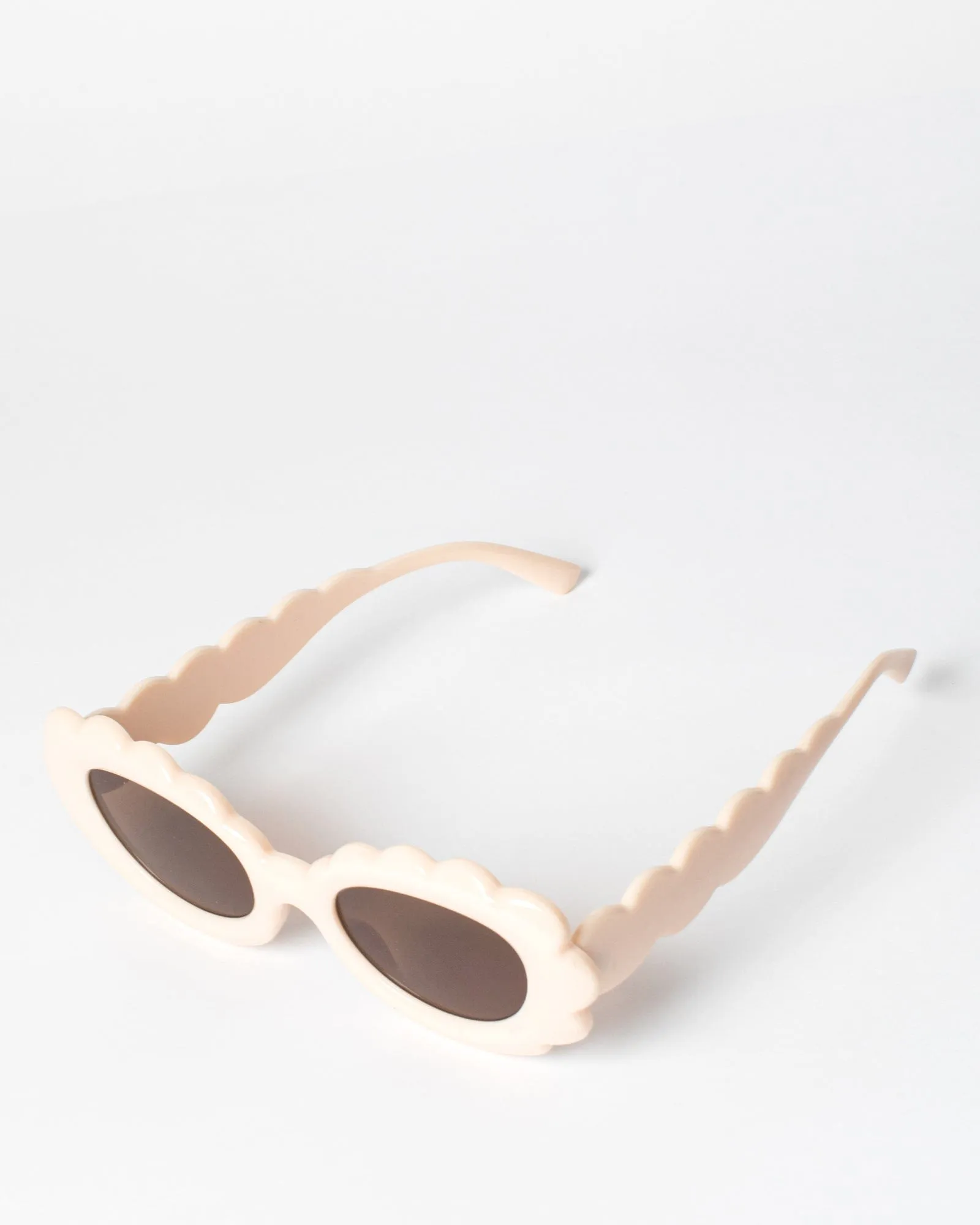 Cream Scalloped Edge Sunglasses sold by Collete Hayman product image thumbnail 5