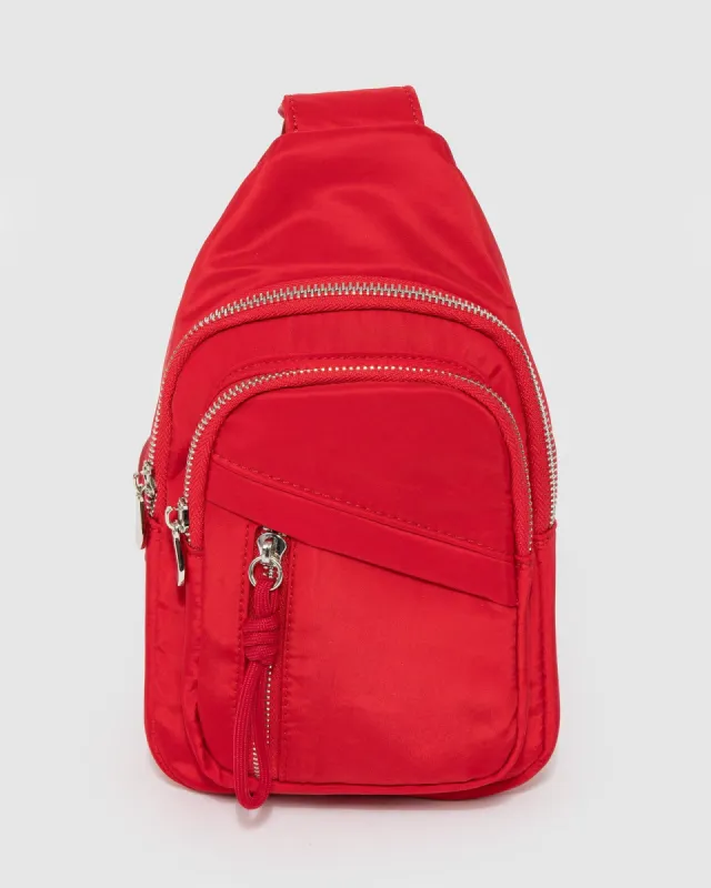 Red Raye Sport Sling Bag sold by Collete Hayman