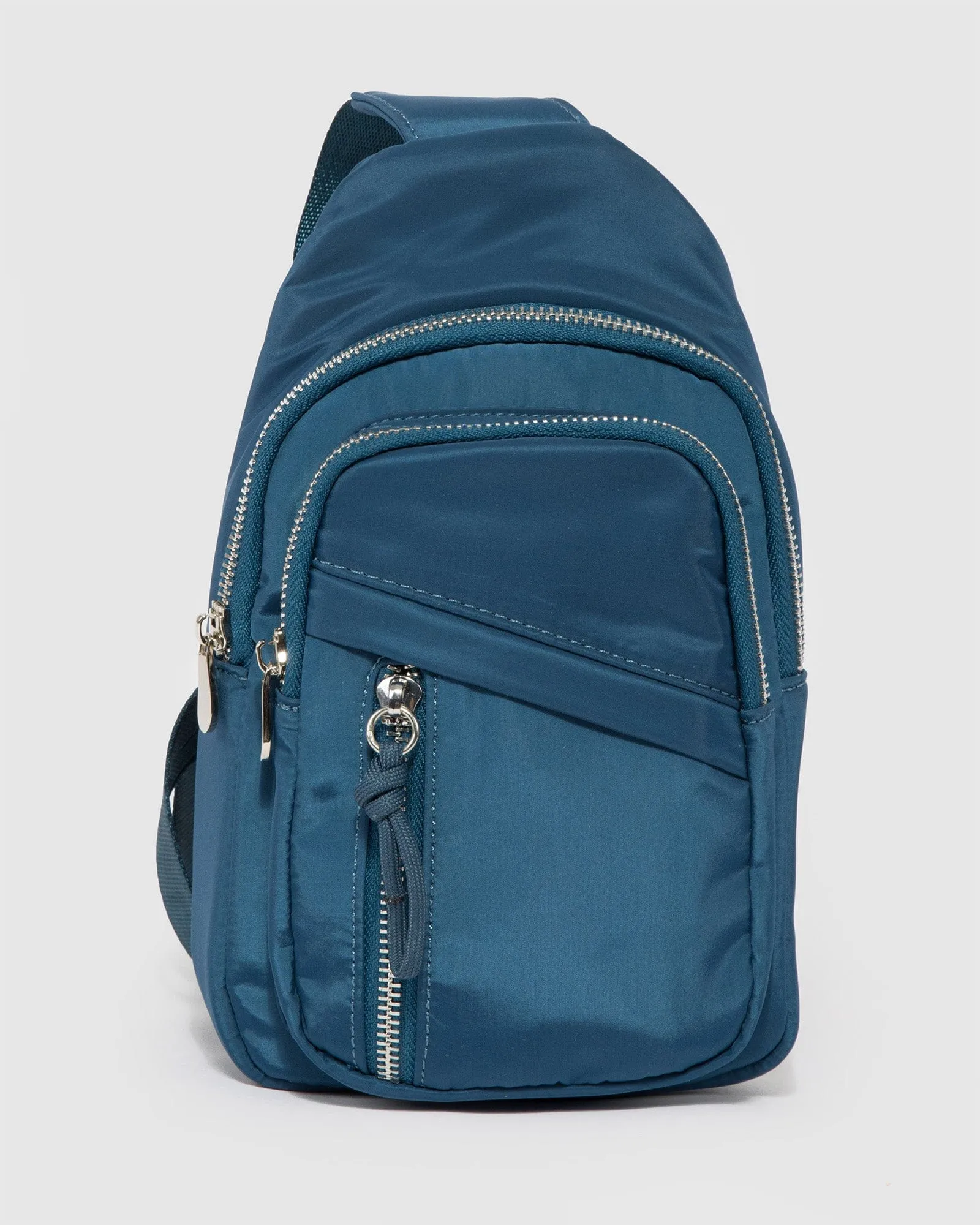 Navy Raye Sport Sling Bag sold by Collete Hayman