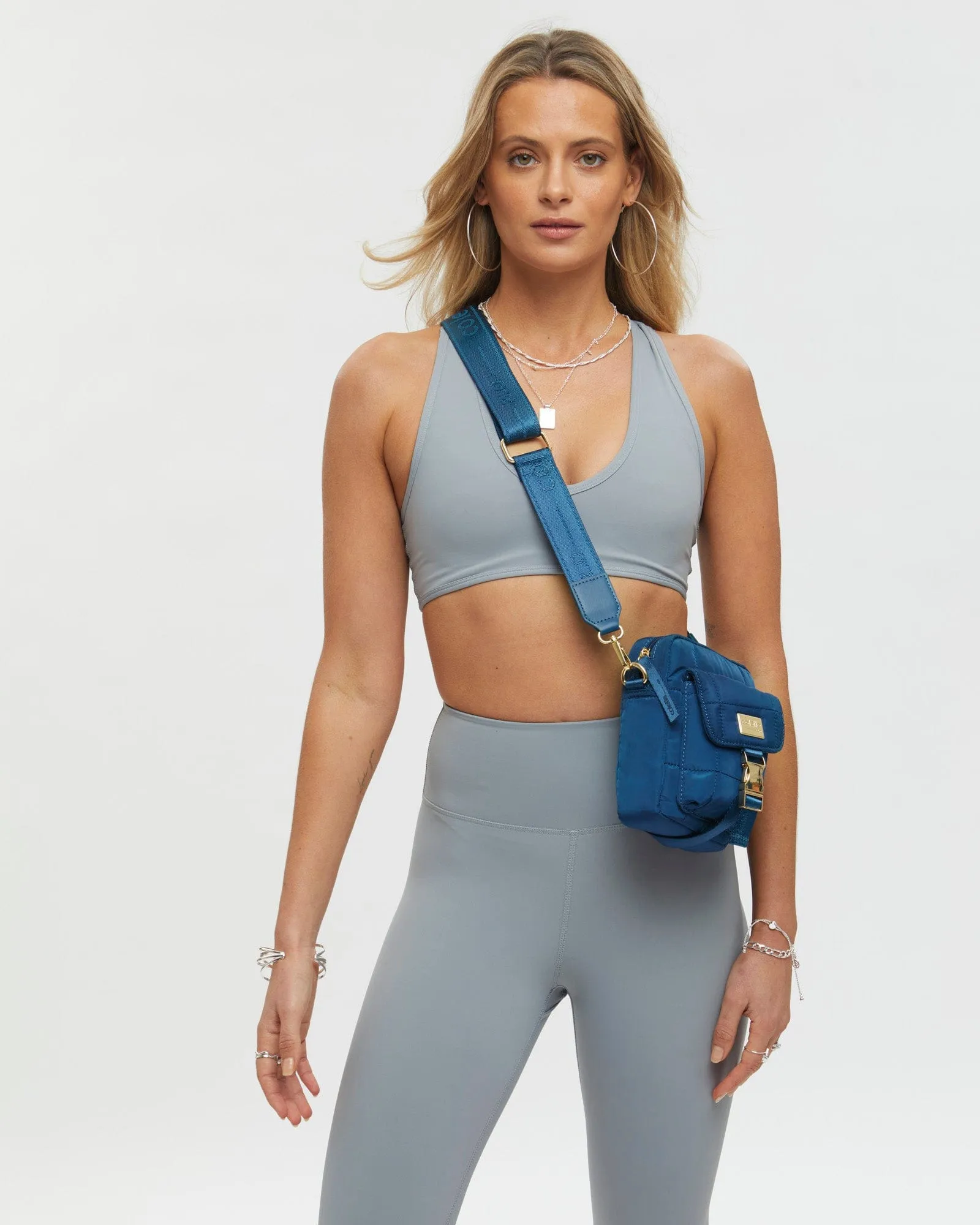 Navy Emma Lock Crossbody Bag sold by Collete Hayman product image thumbnail 3