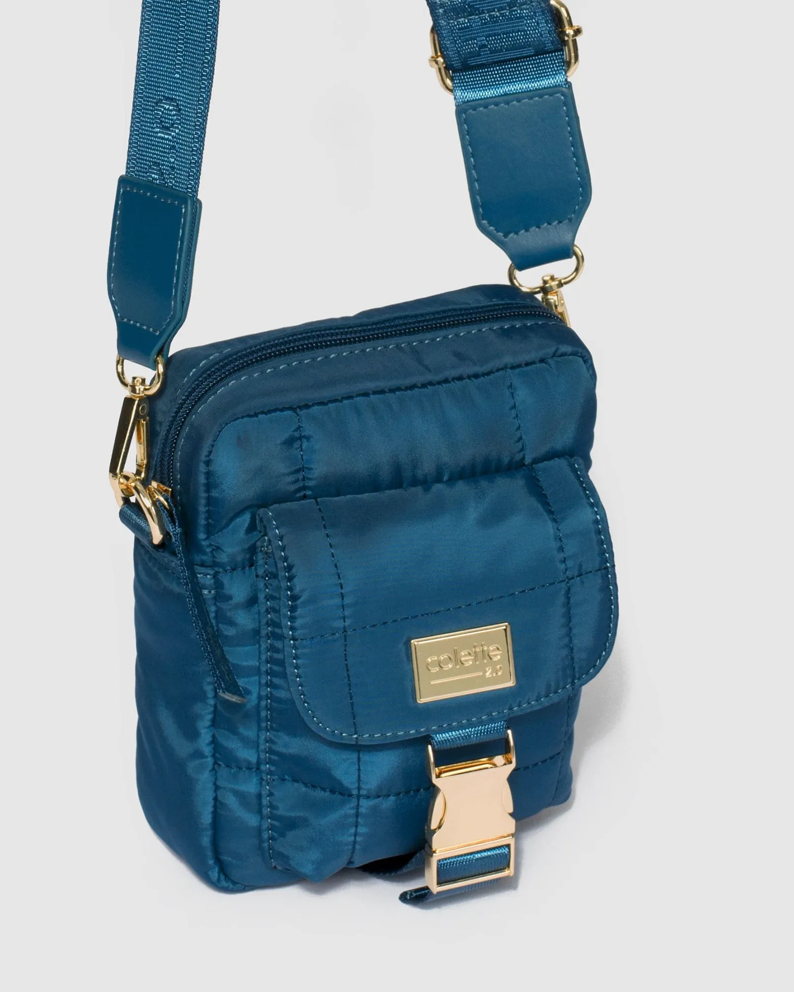 Navy Emma Lock Crossbody Bag sold by Collete Hayman product image thumbnail 4