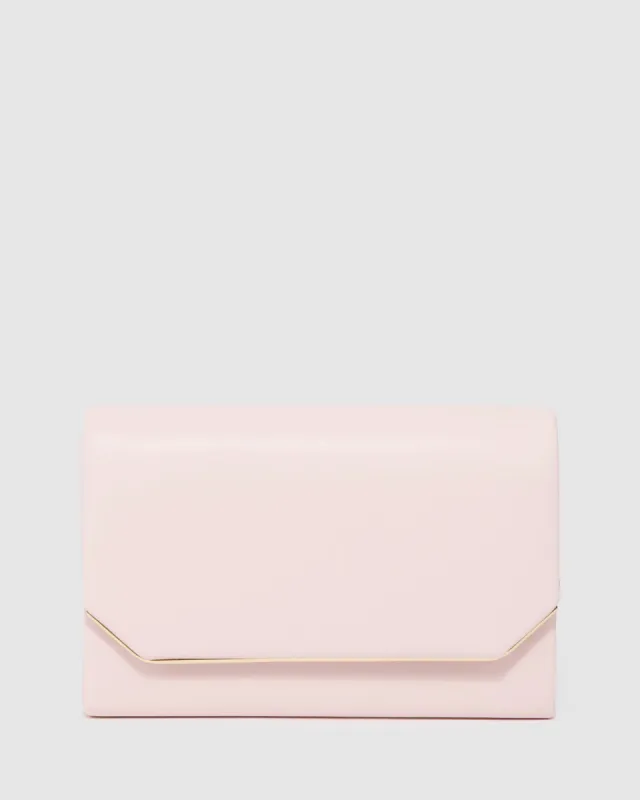Pink Penny Flap Clutch Bag sold by Collete Hayman