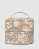 Floral Monogram Summer Double Cosmetic Case sold by Collete Hayman