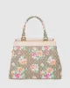 Floral Monogram Yevette Panel Tote Bag sold by Collete Hayman
