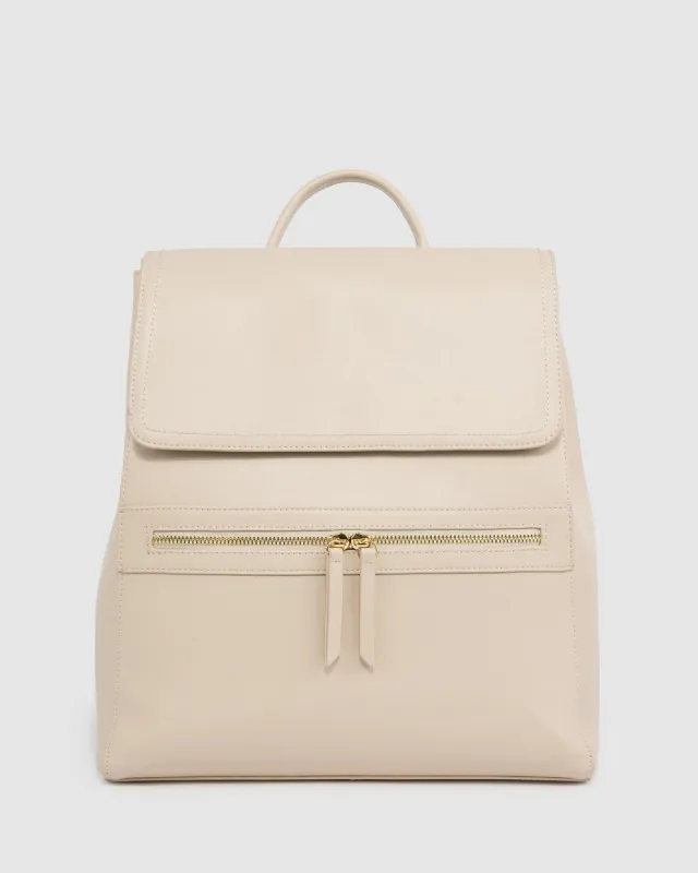 Natural Remmy Tech Backpack sold by Collete Hayman