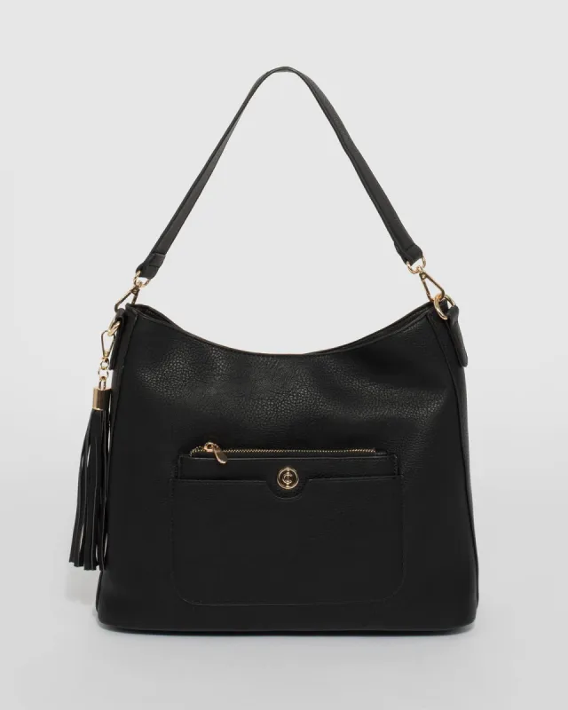 Black Claire Slouch Tote sold by Collete Hayman