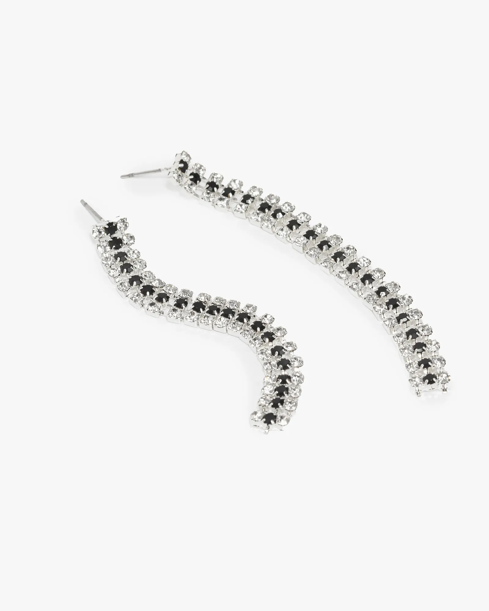 Black Cup Chain Drop Earrings sold by Collete Hayman