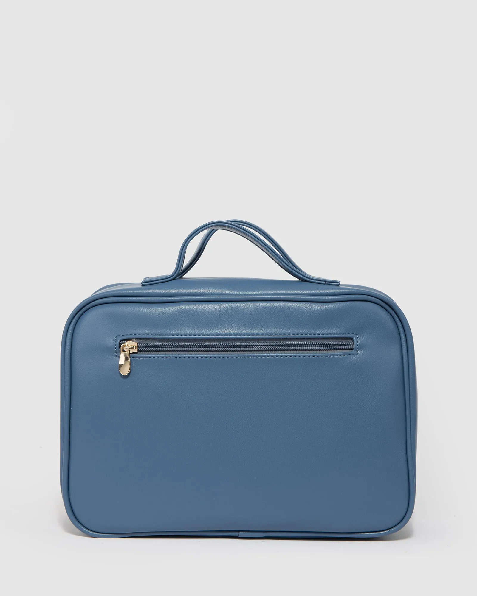 Navy Fold Out Logo Cosmetic Case sold by Collete Hayman product image thumbnail 3