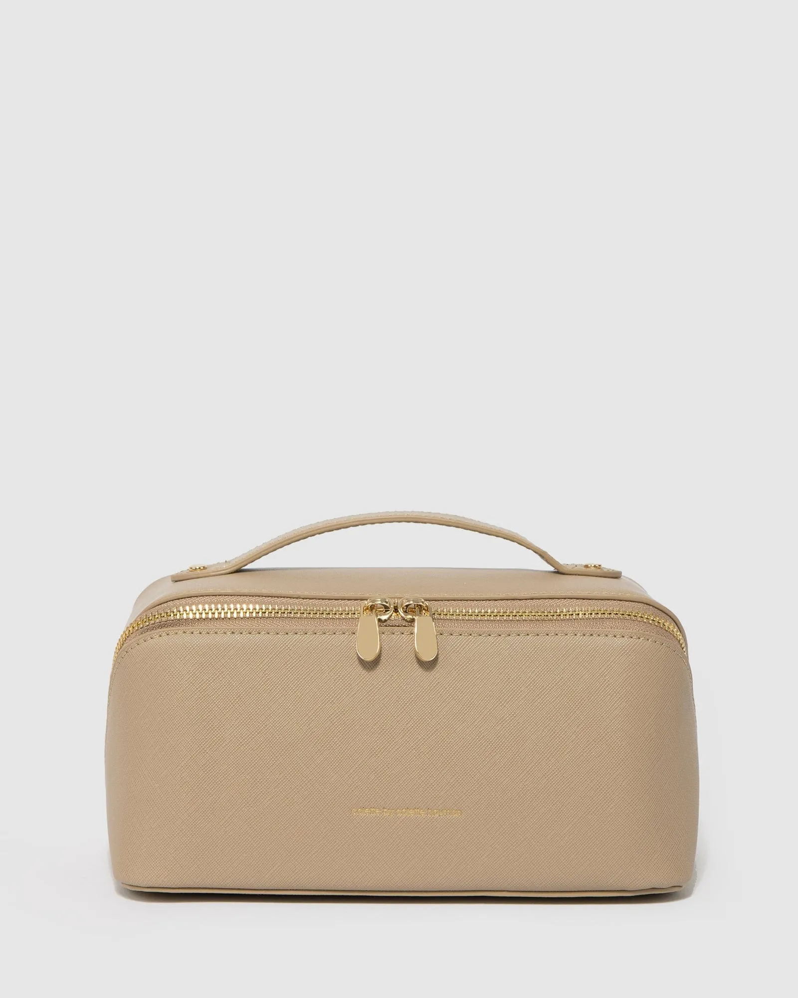 Taupe Fold Out Cosmetic Case sold by Collete Hayman