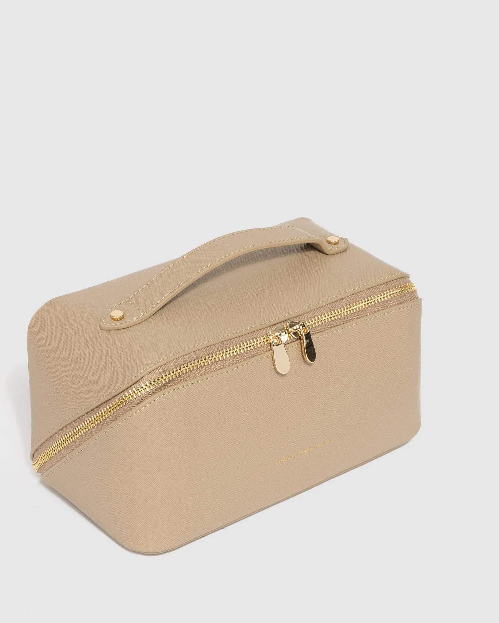 Taupe Fold Out Cosmetic Case sold by Collete Hayman product image thumbnail 2