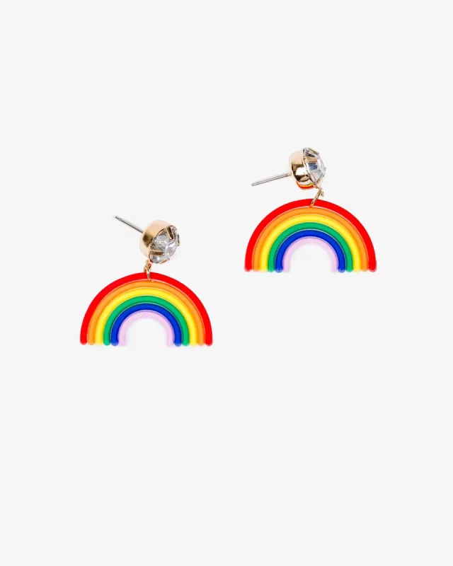 Textured Rainbow Drop Earrings made by Collete Hayman