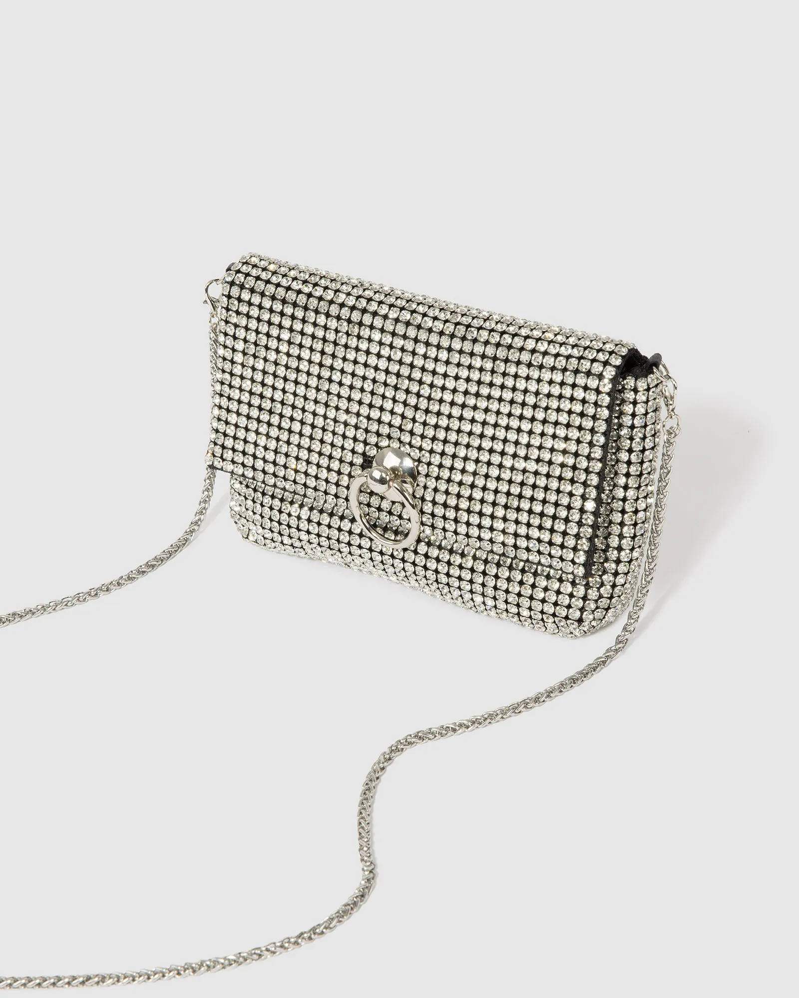 Silver Jamila Disc Clutch Bag sold by Collete Hayman product image thumbnail 5