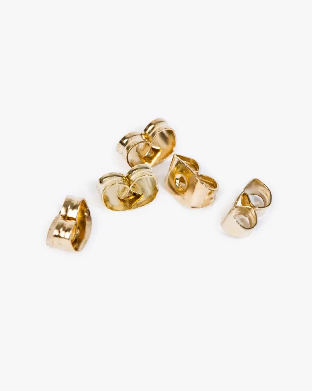 Gold Earring Butterfly Backs sold by Collete Hayman