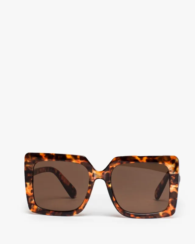 Tortoiseshell Square Print Sunglasses sold by Collete Hayman