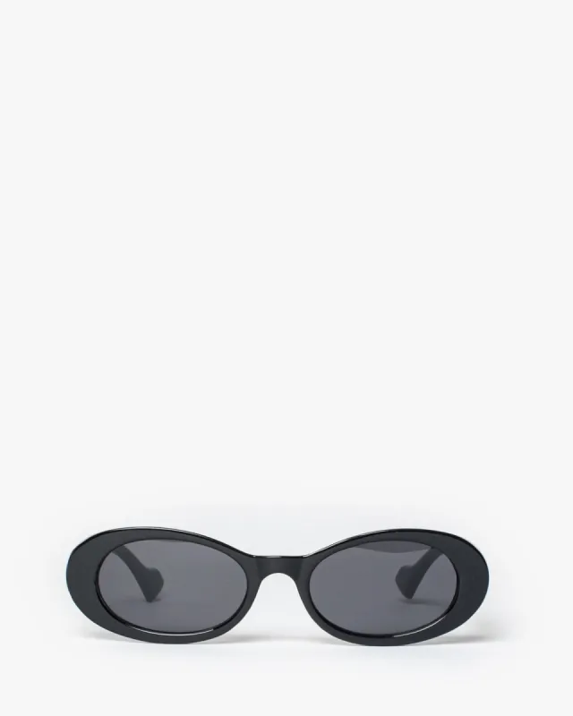 Black Oval Plain Sunglasses sold by Collete Hayman