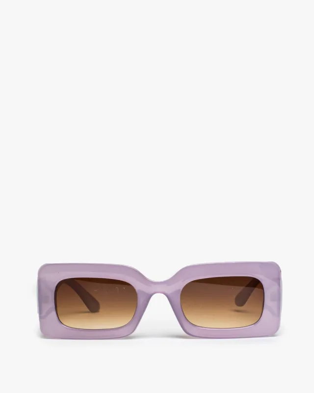 Purple Rectangle Plain Sunglasses sold by Collete Hayman