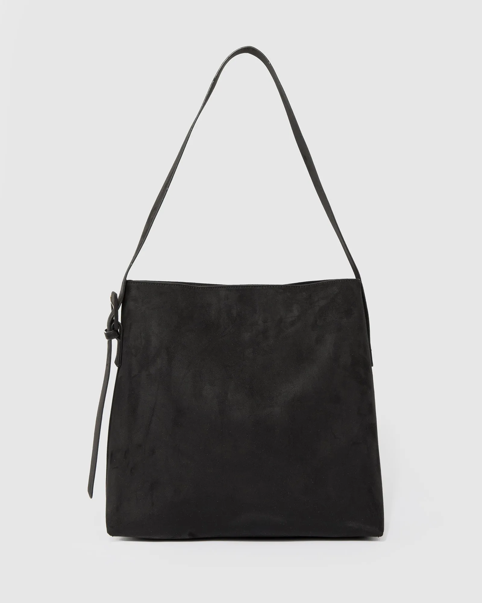 Black Olivia Suede Slouch Bag sold by Collete Hayman