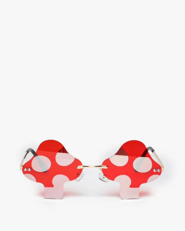 Red Mushroom Sunglasses made by Collete Hayman