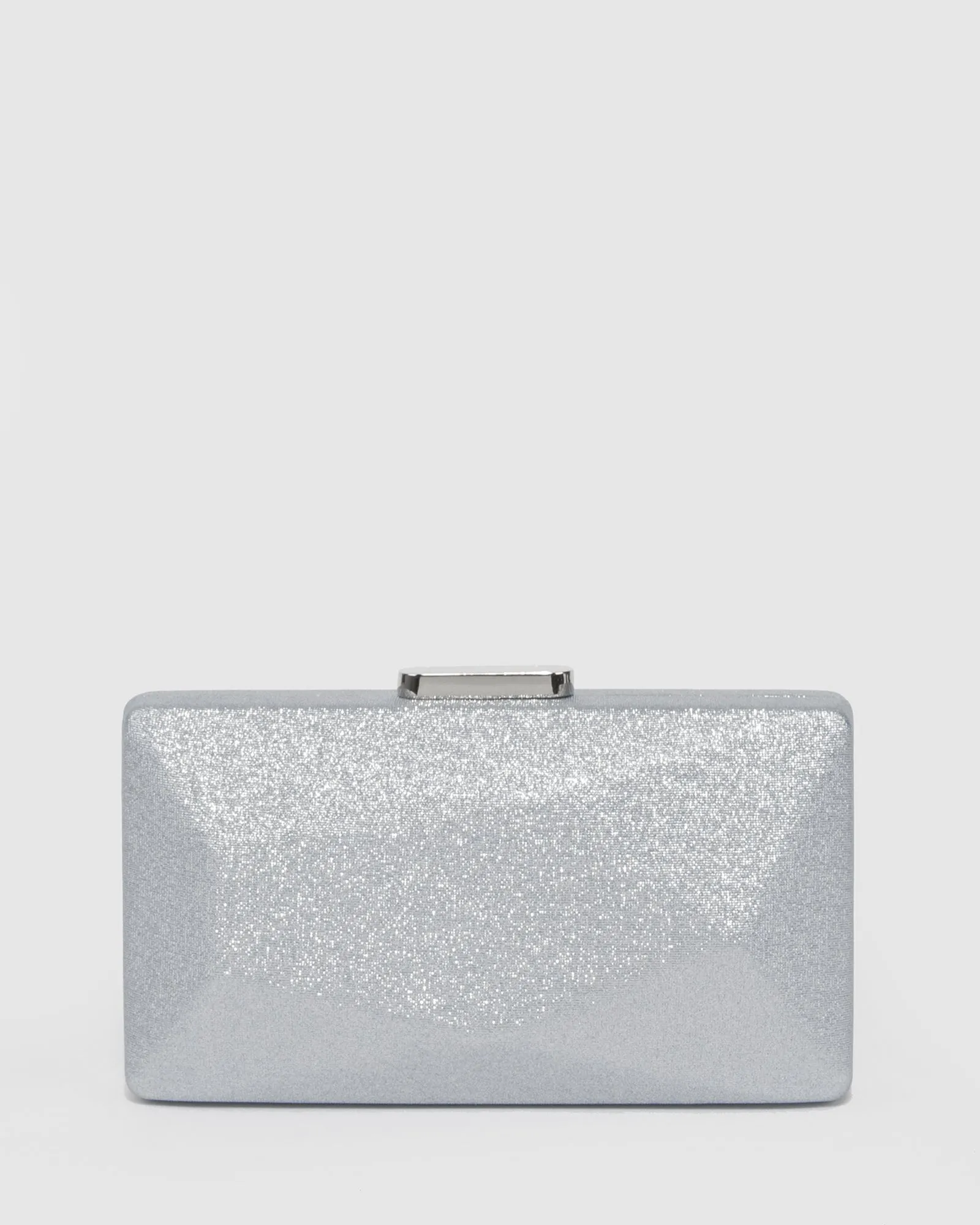 Silver Liza Geo Clutch Bag sold by Collete Hayman