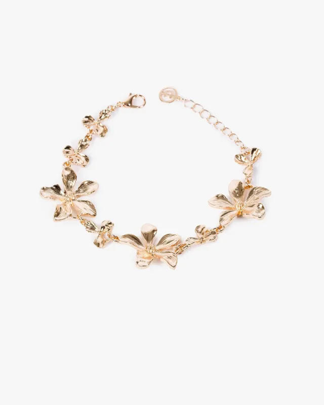 Gold Flower Bracelet sold by Collete Hayman
