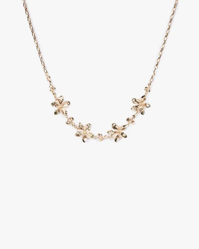 Gold Fine Flower Chain Necklace sold by Collete Hayman