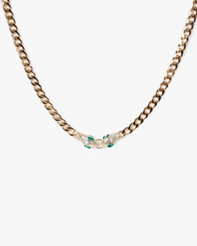 Green Snake Chain Choker Necklace sold by Collete Hayman