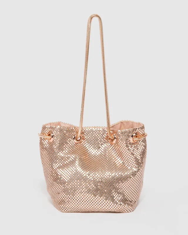 Rose Gold Destiny Pouch Bag sold by Collete Hayman