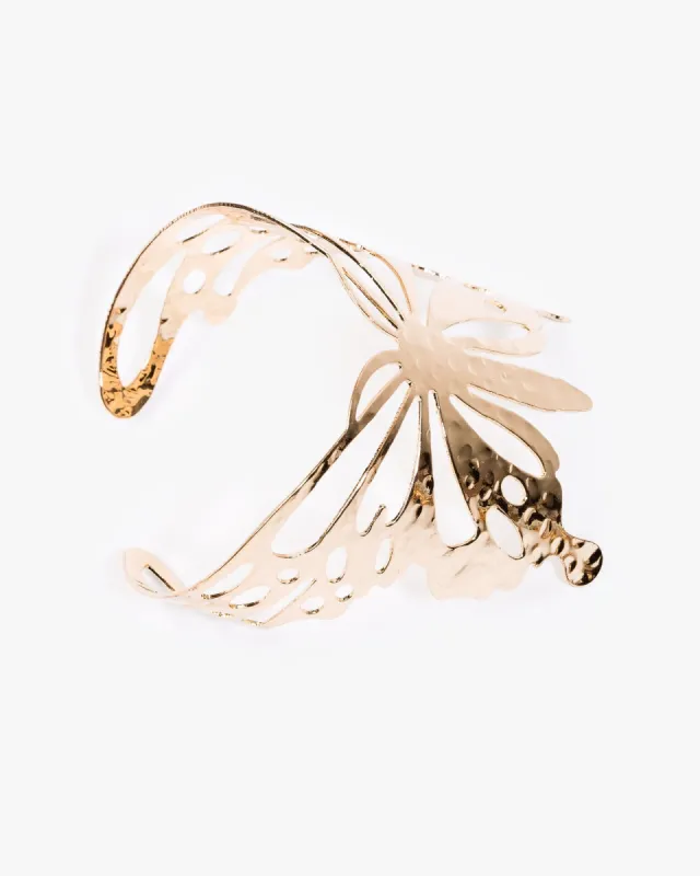 Gold Butterfly Cuff Bracelet sold by Collete Hayman
