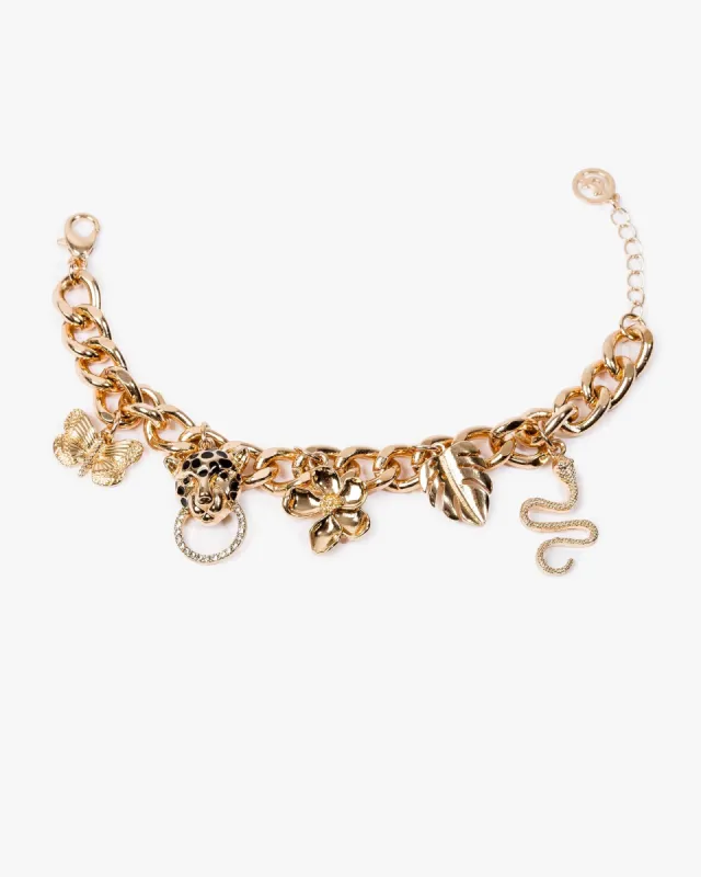 Gold Tropical Charm Bracelet sold by Collete Hayman