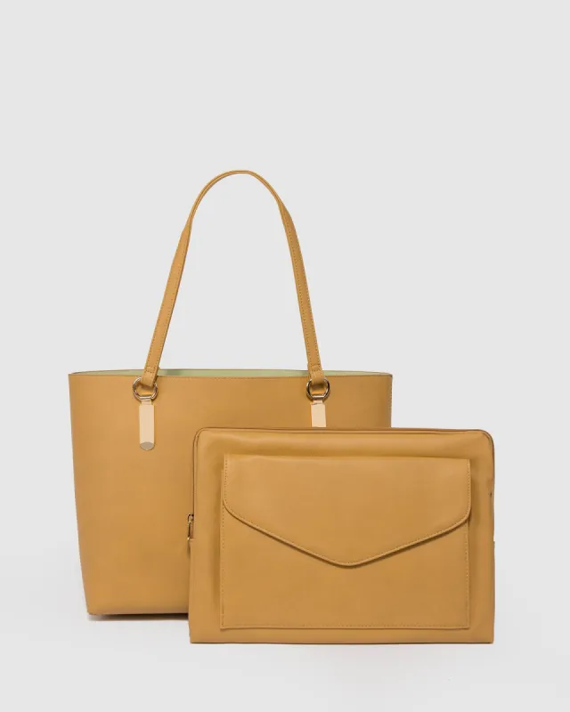Natural Angelina Tote Bag sold by Collete Hayman